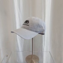 Balenciaga BB Visor Korkki puuvillaa Harmaa