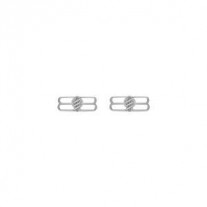 Balenciaga – BB Icon – Silberne Ohrringe