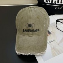 Balenciaga – Baseballkappe mit BB-Logo-Aufdruck in Khaki