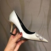 Balenciaga Knife BB 80MM Hoher Absatz Damen Seide Aprikose
