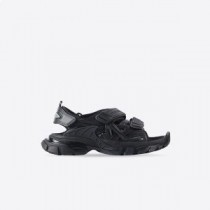 Balenciaga Track Sandalen Unisex Gummi Schwarz