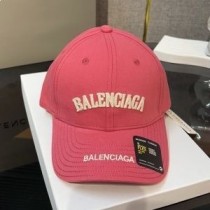 Balenciaga – Baseballkappe aus Baumwolle mit Logo-Label in Rosa