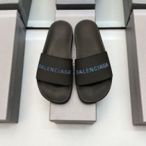 Balenciaga Pool Hausschuhe Unisex Gummi Schwarz/Blau