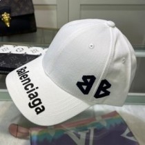 Balenciaga – Baseballkappe aus weißer Baumwolle mit BB-Logo