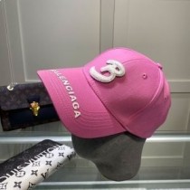 Balenciaga – Rosa Baseballkappe mit B-Logo
