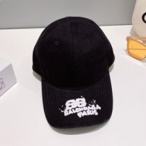 Balenciaga – Handgezeichnete BB Icon-Kappe in Schwarz