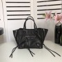 Balenciaga Papier Tasche mit Rundumreißverschluss Aus Kalbsleder Schwarz