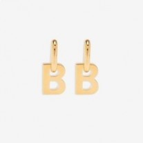 Balenciaga XL B Kedjeörhängen i guld