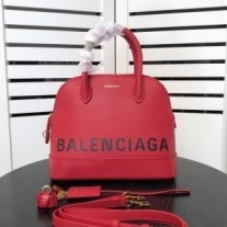 Balenciaga Små Ville Handväska I Kalvskinnsröd