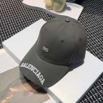 Balenciaga BB Printing Logo Keps Bomull i Taupe