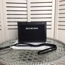 Balenciaga Navy påse med rem i canvassvart