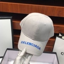 Balenciaga Logotyp Broderad Keps Bomull I Grå
