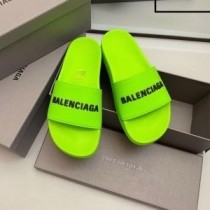 Balenciaga Pool Tofflor Unisex gummigrön
