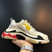 Balenciaga Triple S Sneakers Unisex Läder Och Mesh Grå/Svart