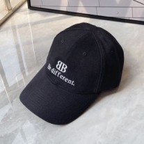 Balenciaga BB Be Different Berretto da baseball in cotone nero