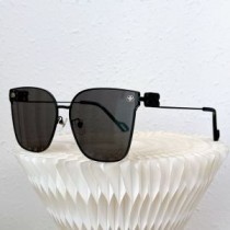 Occhiali da sole Balenciaga BB0233S Dynasty quadrati in metallo con firma BB
