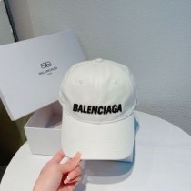 Berretto da baseball con logo ricamato Balenciaga in beige
