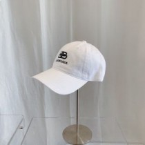 Berretto con visiera BB Balenciaga in cotone bianco