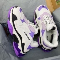 Balenciaga Triple S Scarpe da ginnastica Donna Pelle e Mesh Bianco/Viola