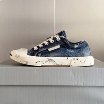 Balenciaga Paris Tênis cano baixo unissex Denim Azul