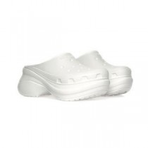 Balenciaga X Crocs Mulas Mulheres Borracha Branco