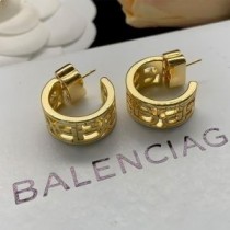 Brincos Balenciaga BB Icon Loop em ouro
