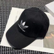 Balenciaga x Adidas Boné Algodão Preto