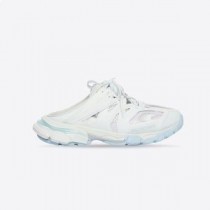 Balenciaga Track Mulas Mulheres Malha E Nylon Branco