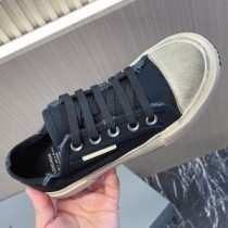 Balenciaga Paris Low Top Sneakers Unisex Lærred Sort/Hvid