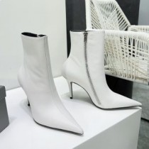 Balenciaga Witch 100MM Støvler Kvinder Kalveskind Hvid