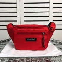 Balenciaga Explorer bæltepakke i lappet nylonrød