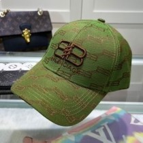 Balenciaga Allover BB Logo Broderet Kasket I Grøn