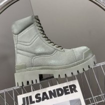 Balenciaga Combat Strike 20MM støvler Unisex Lærred Khaki