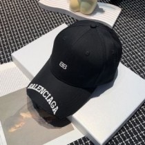 Balenciaga BB Printing Logo Kasket bomuld i sort
