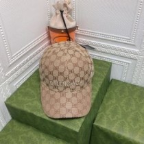 Balenciaga Allover Logo BB Broderet Kasket Bomuld i Khaki