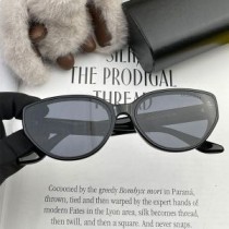 Balenciaga BL6531 Oval Acetate solbriller i sort