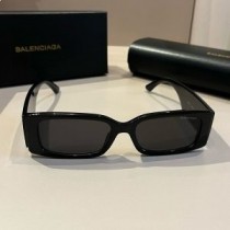 Balenciaga 9153 rektangulære solbriller i sort