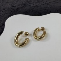Balenciaga logo øreringe i guld
