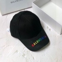 Balenciaga broderet kasket bomuld i sort/regnbue