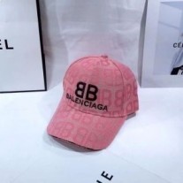 Balenciaga Double B Allover Lógó Caipín In Pink