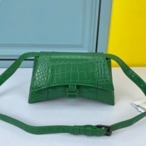 Mála Gualainn Balenciaga XS Downtown I bhFaiche Leathar Cabhraithe Crogall