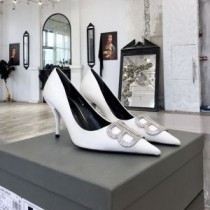 Scian Balenciaga BB Caidéil 80MM Mná Craiceann laonna Bán