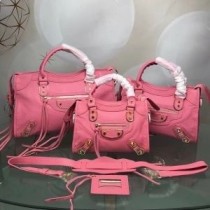 Mála Gualainn Balenciaga Clasaiceach City I Craiceann Gabhar Bándearg