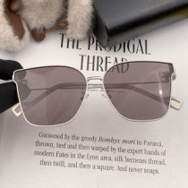 Spéaclaí gréine Miotail Cearnóg Balenciaga BL6313 Le Lógó BB I Bán