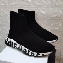 Sneakers Luas Balenciaga Le Graffiti Aonair Unisex Knit Dubh