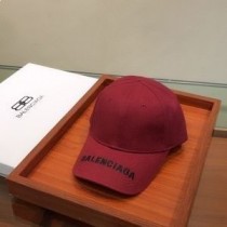 Balenciaga Lógó Caipín Cadás Bróidnithe I Burgúine/Dubh