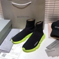 Balenciaga Speed Tenisice Unisex Knit Crno/Lemon