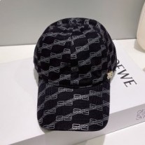 Balenciaga BB bejzbolska kapa s monogramom u crnoj boji