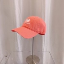 Balenciaga BB pamučna kapa sa šiltom u narančastoj boji