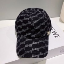 Balenciaga BB bejzbolska kapa s monogramom u crnoj boji
